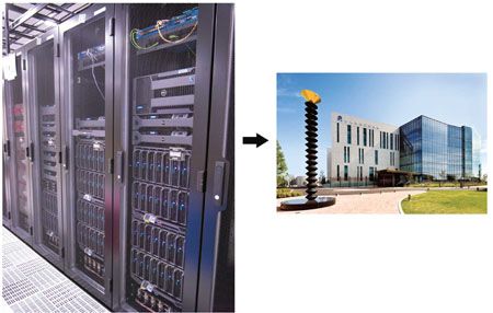 Large-scale data analysis in the connection between SACLA and the supercomputer “K Computer”