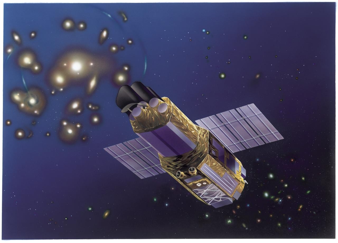 CG image of the X-ray astronomy satellite Suzaku