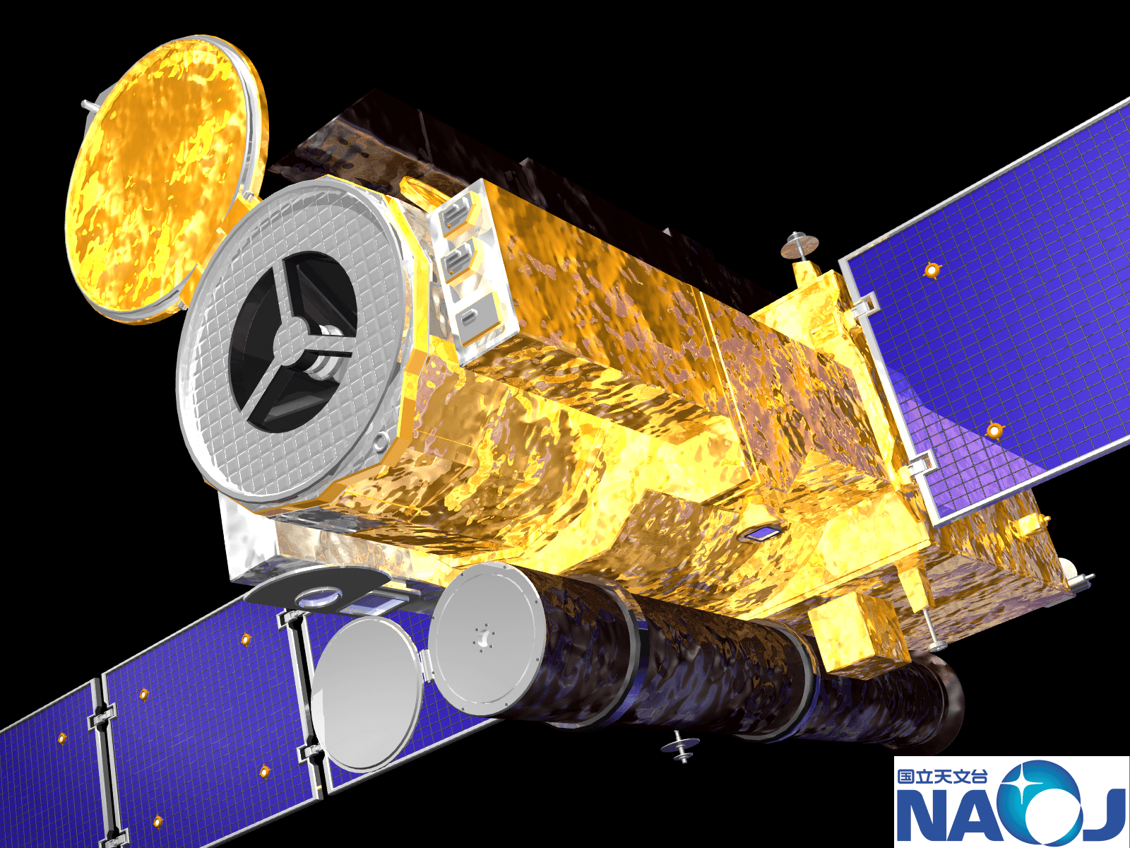CG image of the solar observation satellite Hinode