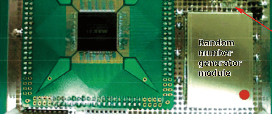 Prototype random number generator board